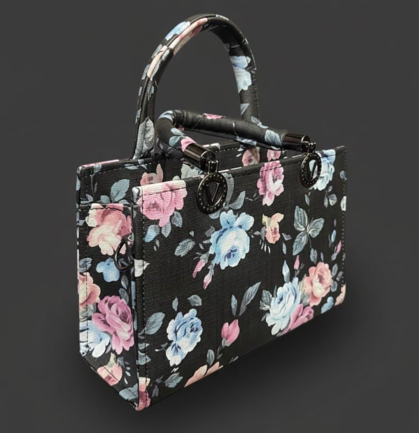 Romantic Rose Print Handbag