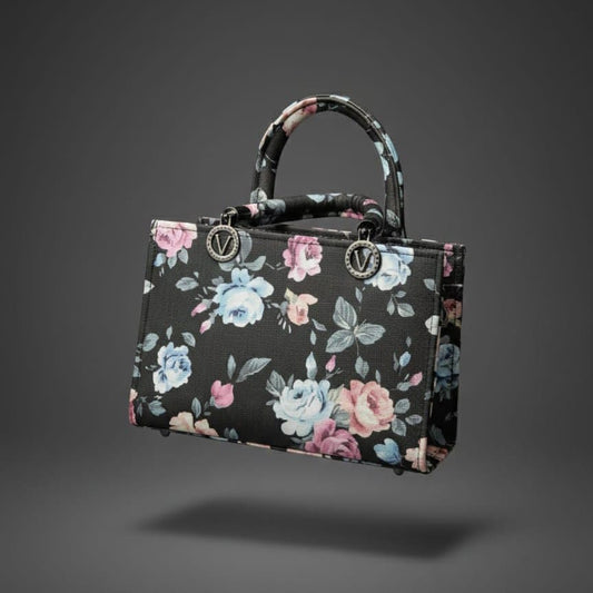 Romantic Rose Print Handbag